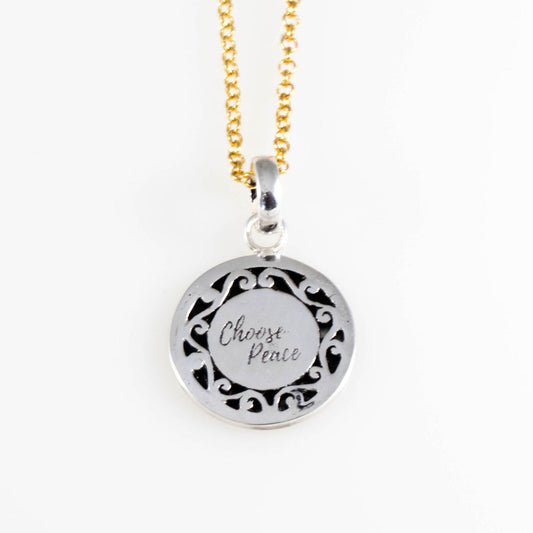 Mini Peace Pendant with Chain