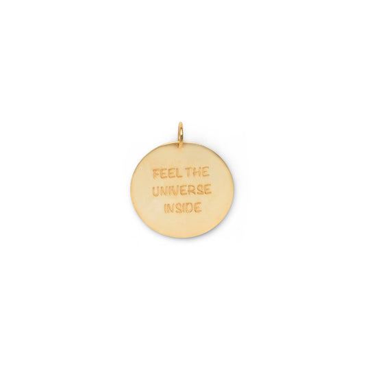 14KT Gold Overlay Word Pendant w/ 14KT 24” box chain