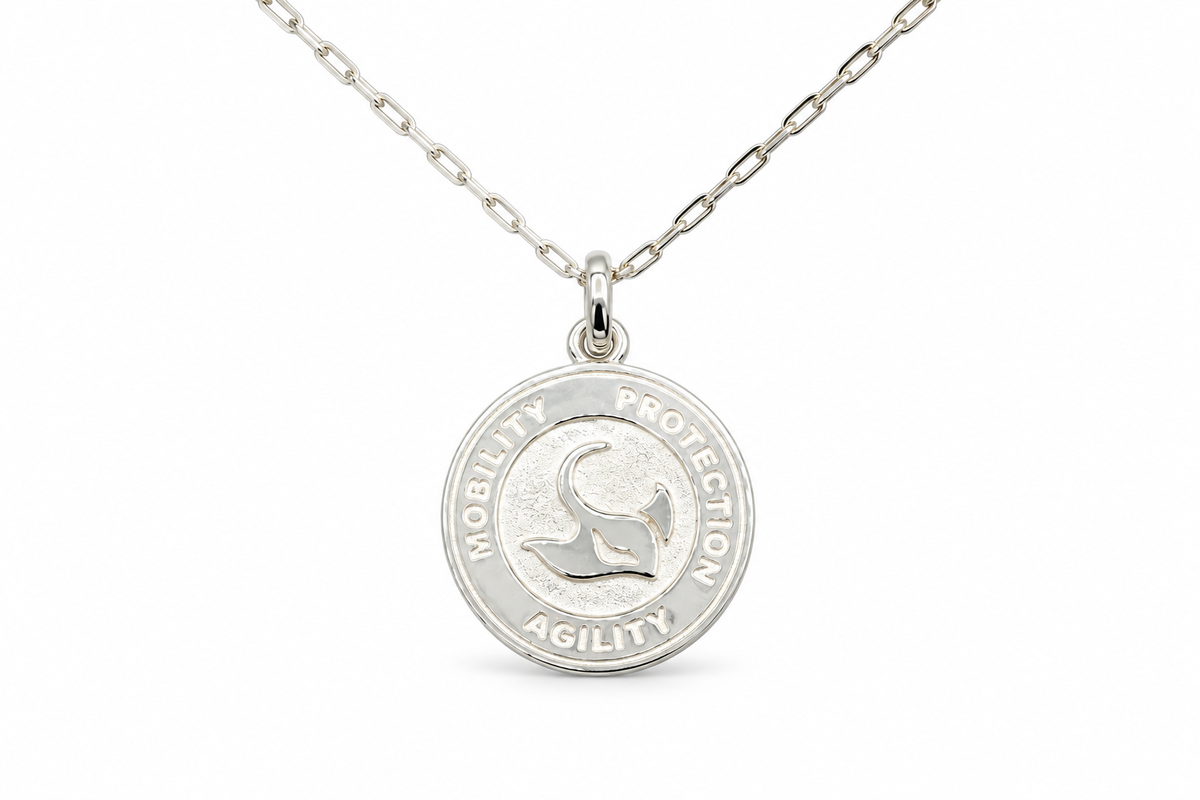Silver Stingray Large Pendant w/chain