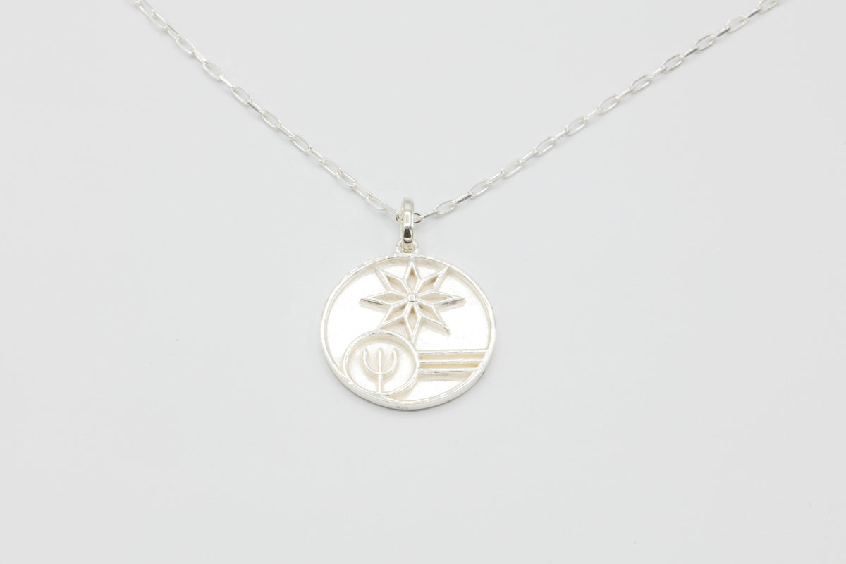 LEMURIA NEPTUNE with 24” silver chain