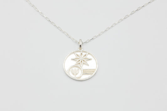 LEMURIA NEPTUNE with 24” silver chain