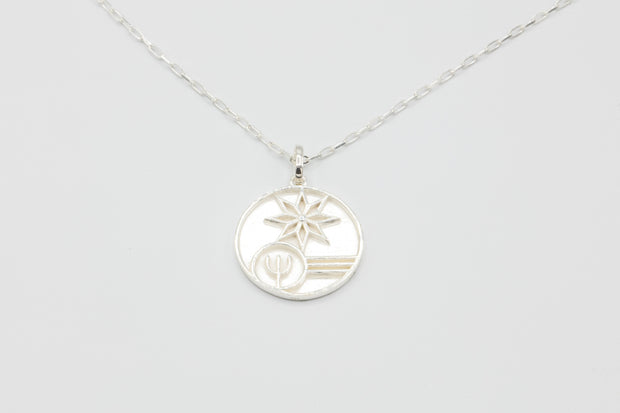 LEMURIA NEPTUNE with 24” silver chain