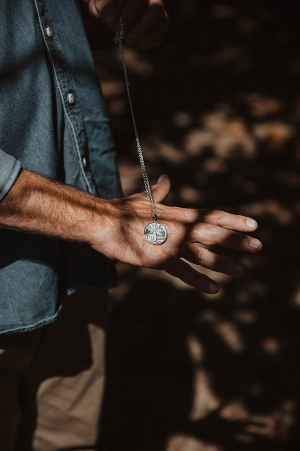 LEMURIA NEPTUNE with 24” silver chain