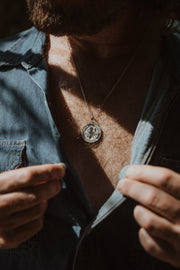 Silver Octopus Large Pendant w/chain