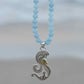 Blue Jade Beaded Necklace