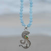 Blue Jade Beaded Necklace