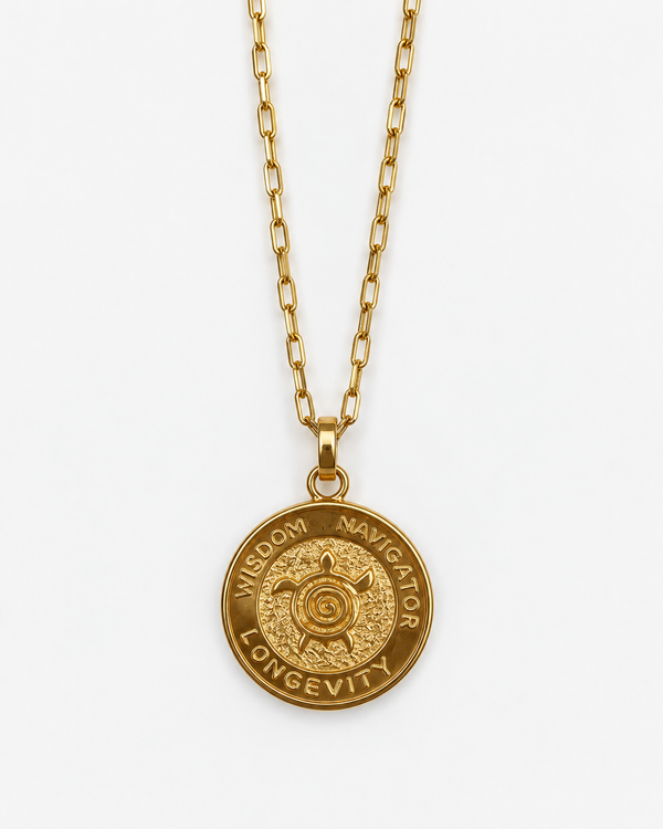 Large Gold Turtle 7 Pendent