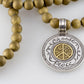 Green Gold Druzy Quartz Gemstone Necklace