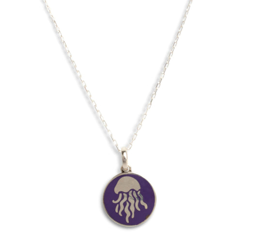 Mini Jellyfish Pendant w/chain