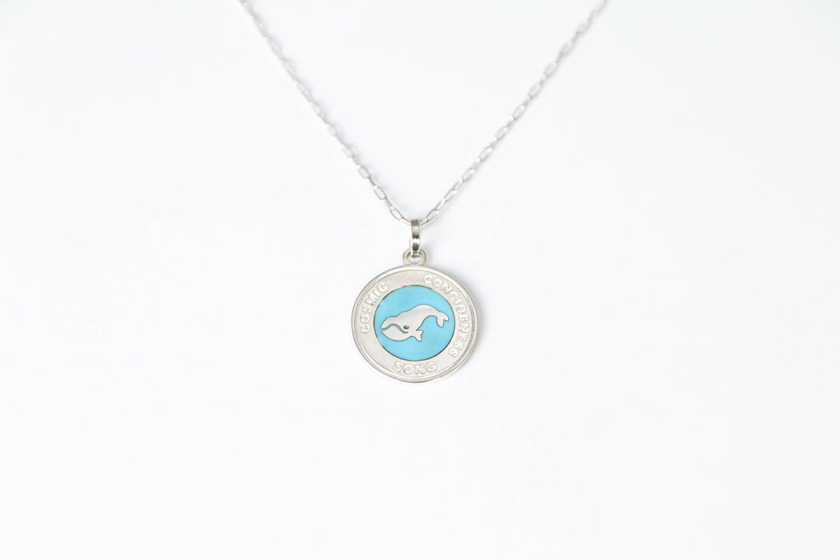 Large Whale Pendant w/Chain