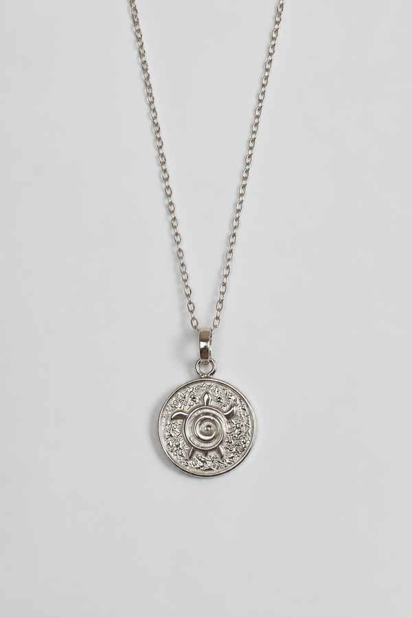 Mini Silver Turtle 4 Pendant