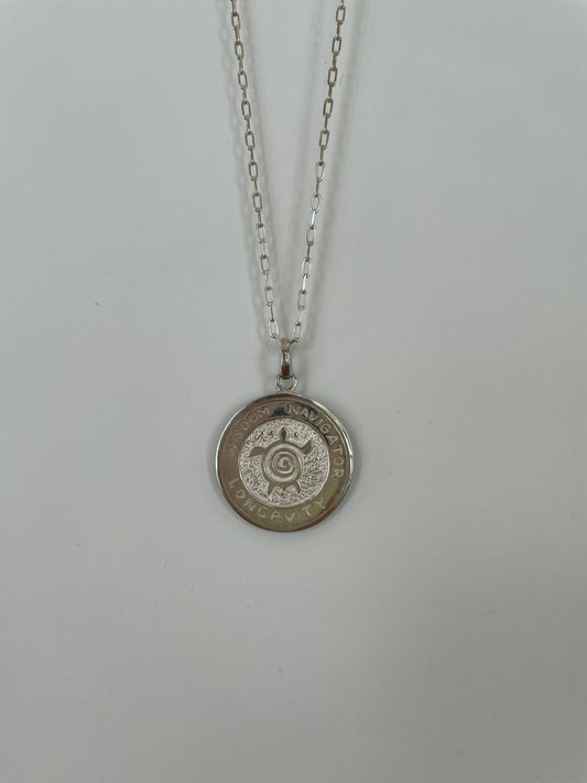 Large Silver Turtle 6 Pendent