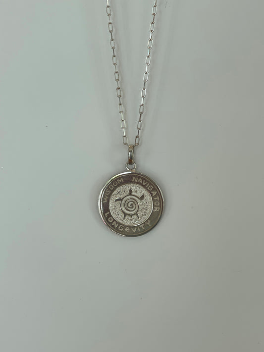 Large Silver Turtle 6 Pendent