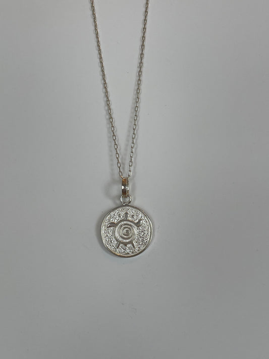 Mini Silver Turtle 4 Pendant