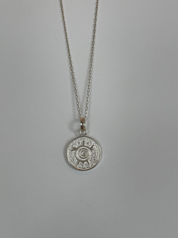 Mini Silver Turtle 4 Pendant