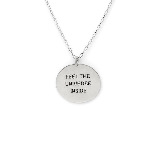 .925 Silver Overlay Word Pendant w/Sterling 24” box chain