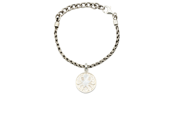 4mm Silver Octopus Bracelet