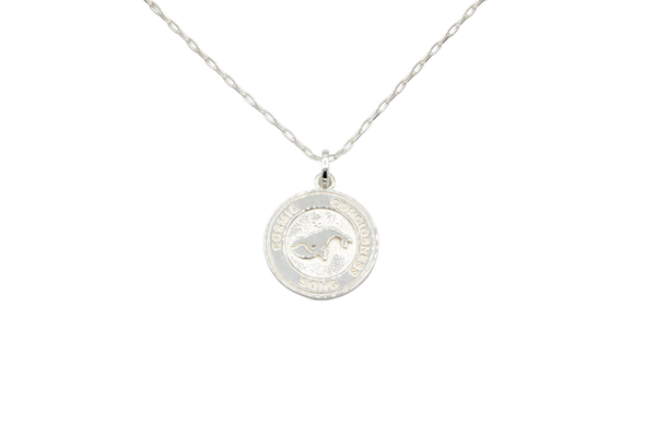 Silver Whale Large Pendant w/chain