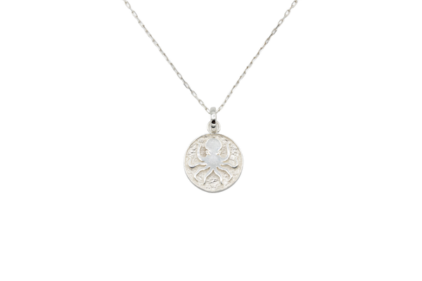 Silver Octopus Mini Pendant w/chain