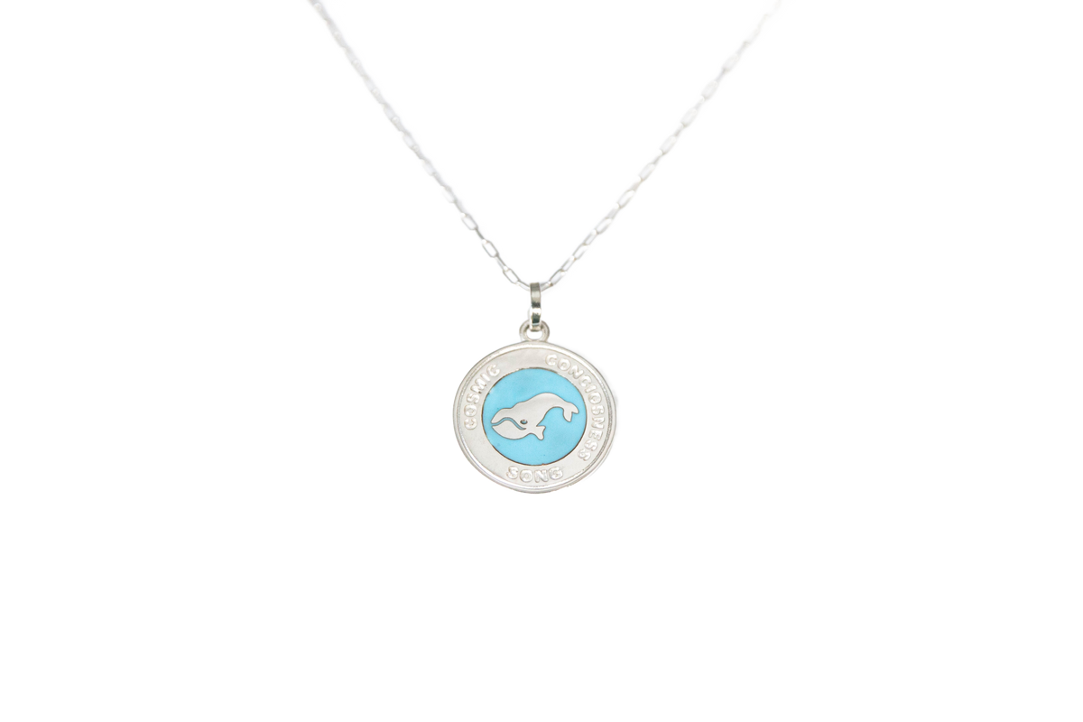 Whale Large Pendant w/Chain