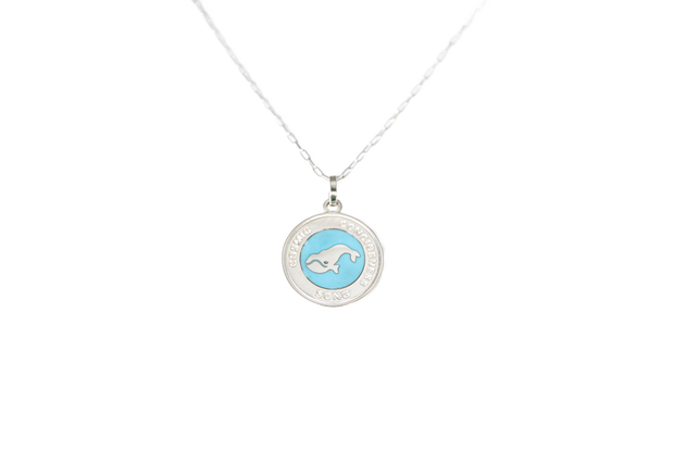 Whale Large Pendant w/Chain