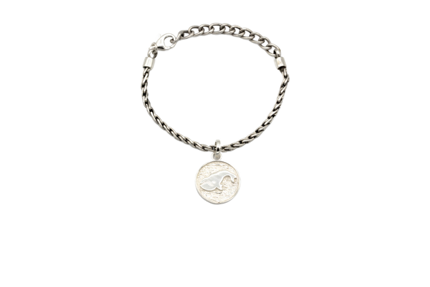 4mm Whale Silver Bracelet