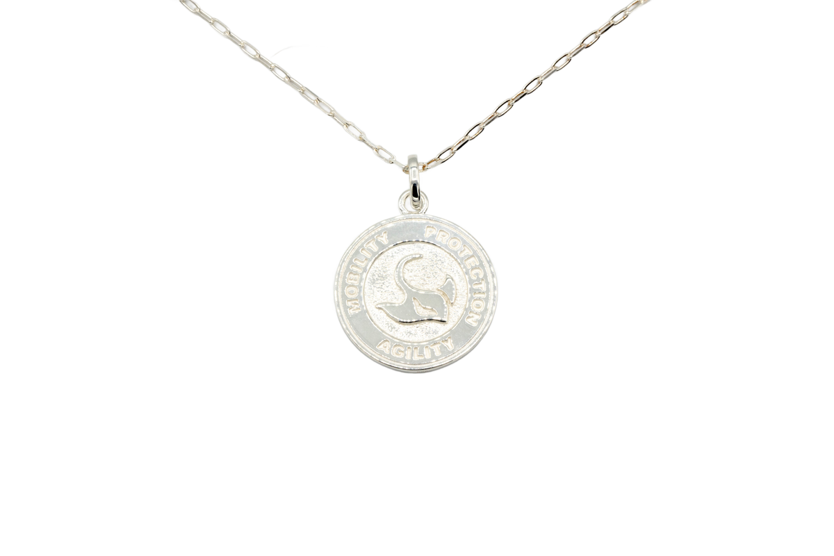 Silver Stingray Large Pendant w/chain