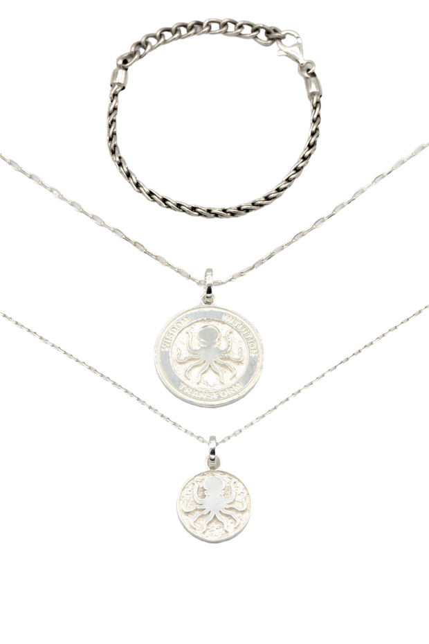 3mm Silver Octopus Bracelet