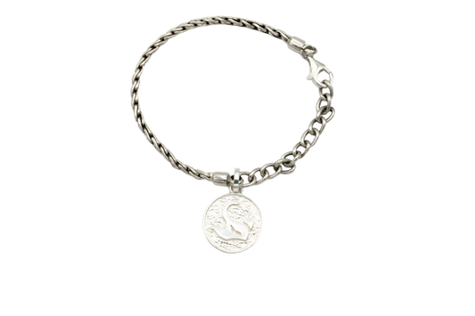 4mm Stingray Silver Bracelet