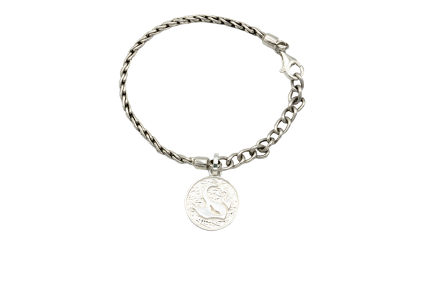 4mm Stingray Silver Bracelet