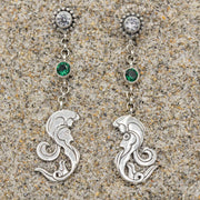 Sea Goddess Sterling Silver Earrings