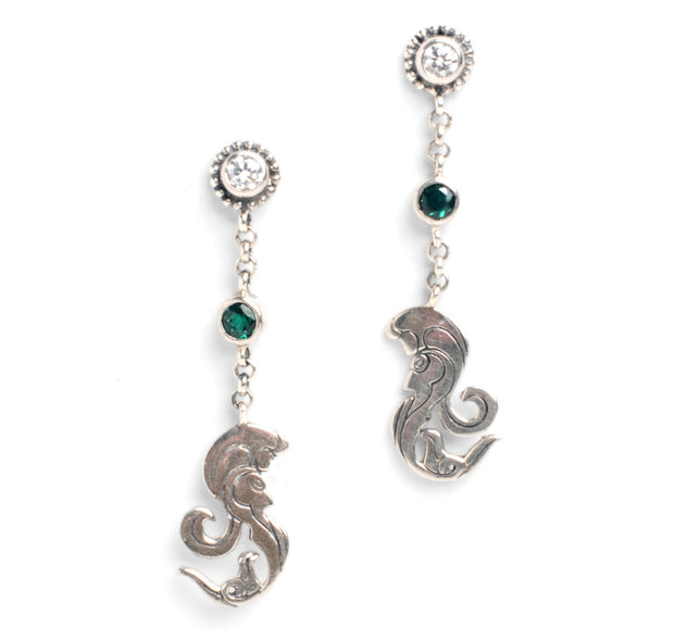 Sea Goddess Sterling Silver Earrings